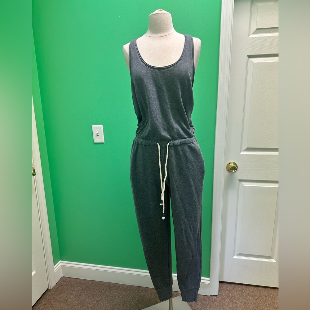 Charcoal Sleeveless Jumpsuit